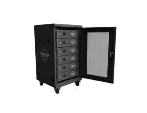 19 inch Serverschrank mit Gittertür 22HE + integrierter Voltsmile RPC 300A Sammelschiene + Anschlusskabel