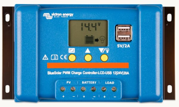 Victron Energy BlueSolar PWM-LCD&USB 12/24V-20A SCC010020050