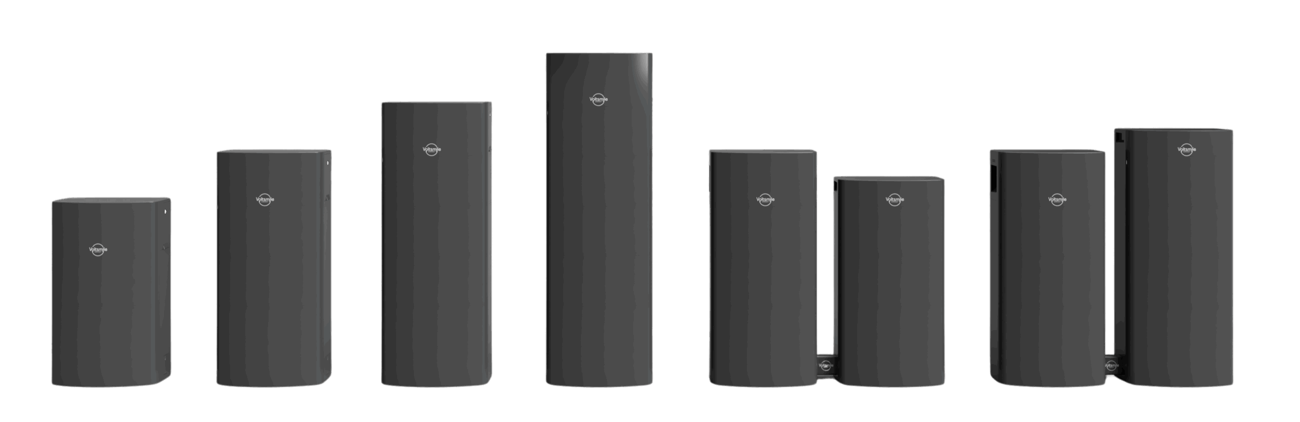 Voltsmile Gehäuse Line-up – obere Reihe