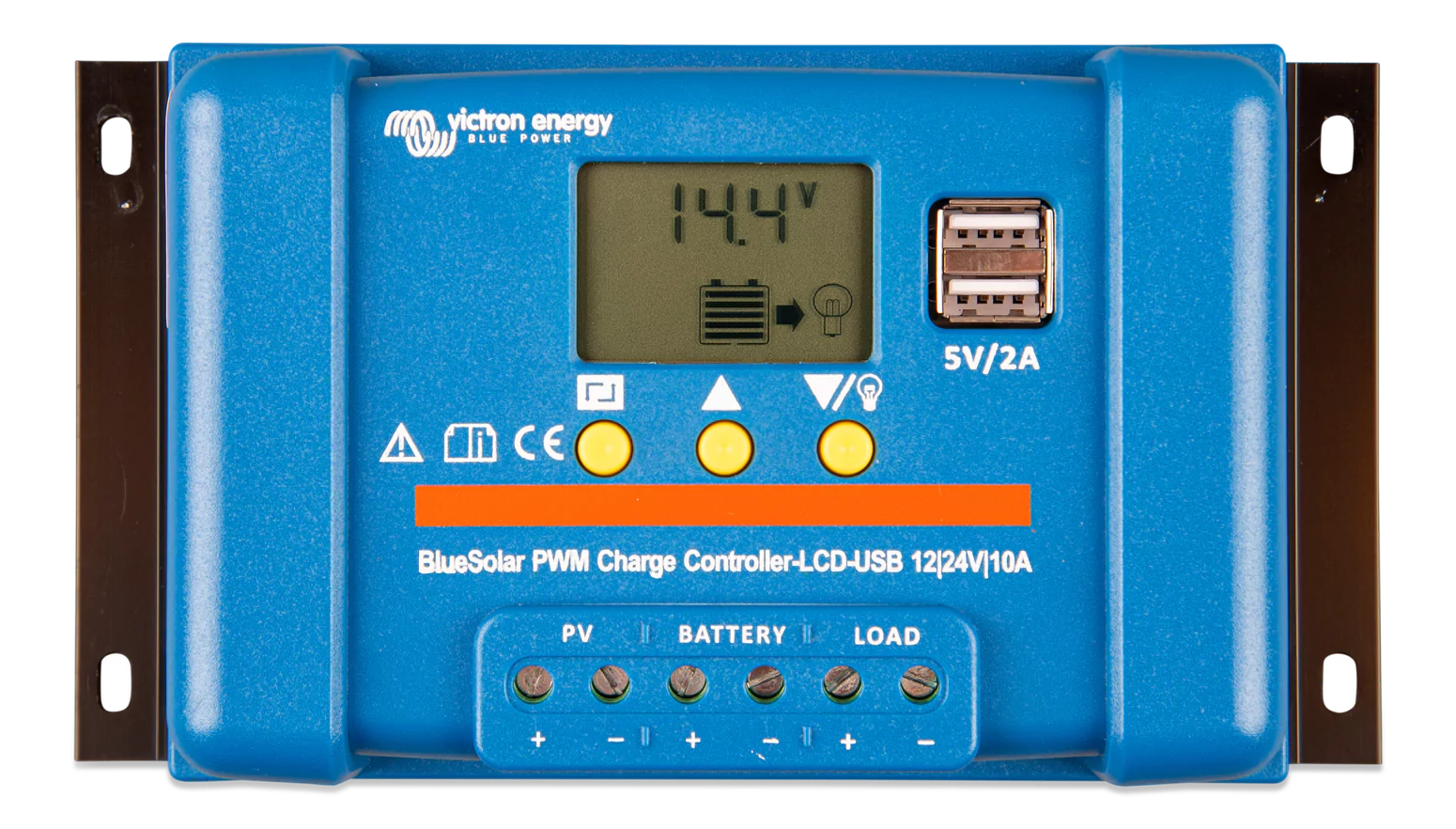Victron Energy BlueSolar PWM-LCD&USB 12/24V-10A SCC010010050