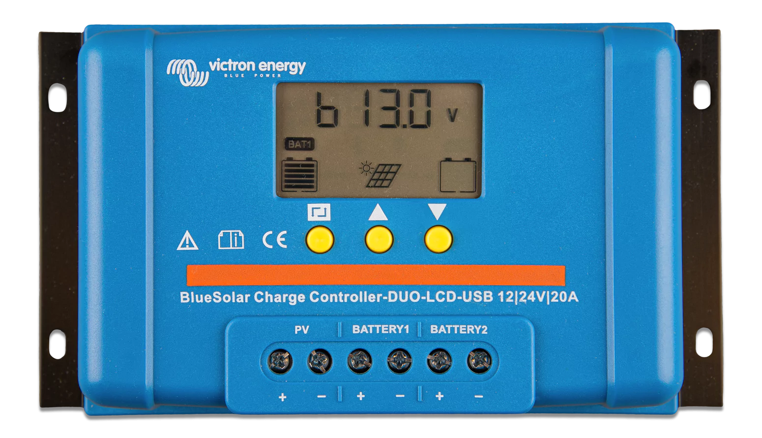 Victron Energy BlueSolar PWM DUO-LCD&USB 12/24V-20A SCC010020060