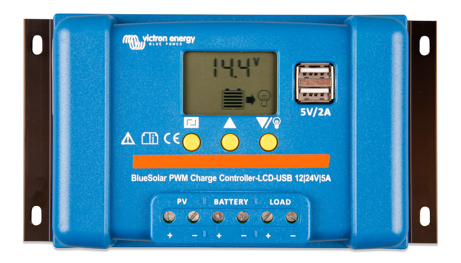 Victron Energy BlueSolar PWM-LCD&USB 12/24V-5A SCC010005050