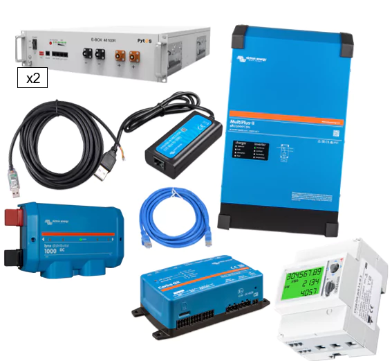 Victron - PV Speicherpaket mit Multiplus-II und Pytes LiFePO4