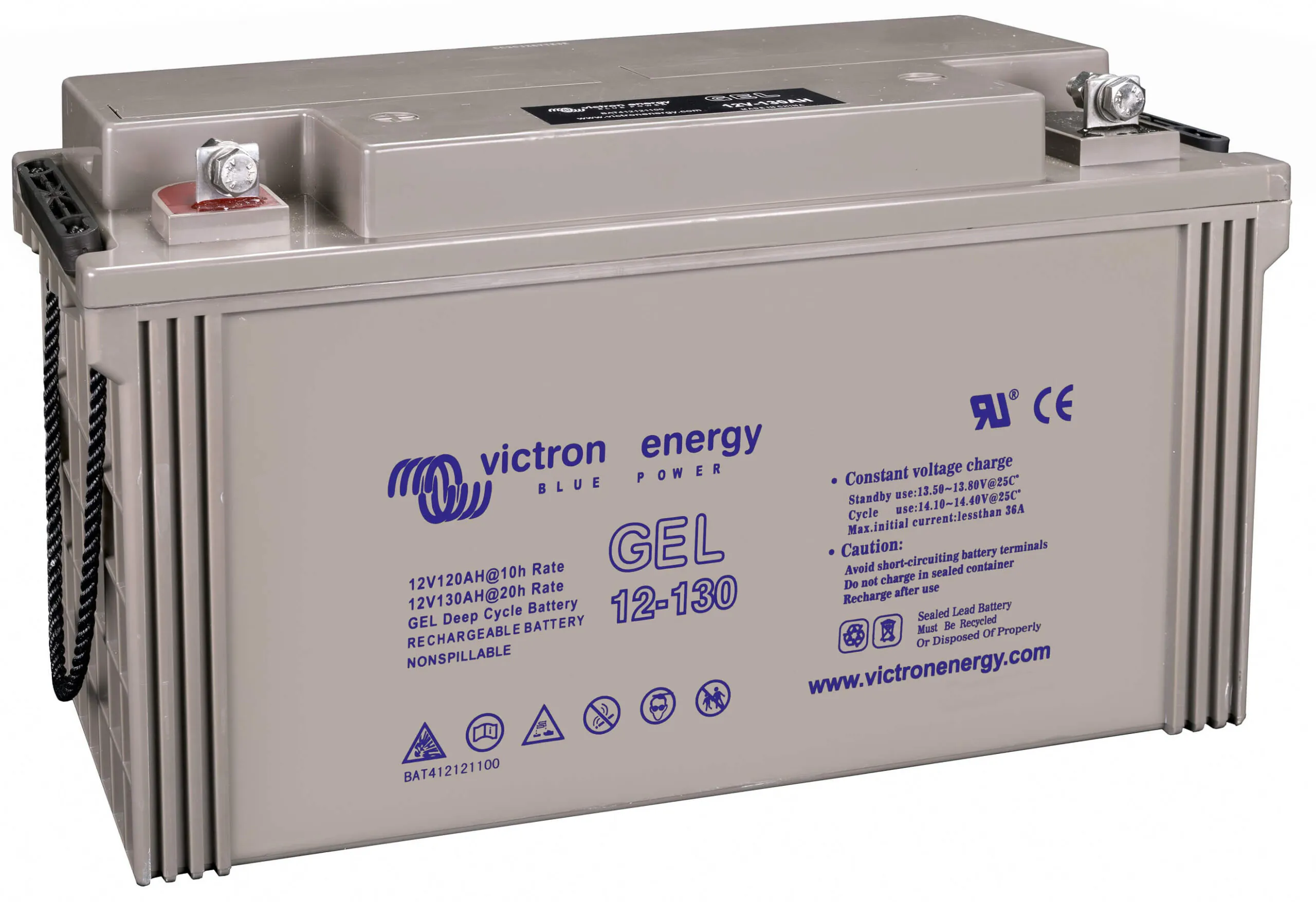 Victron Energy 12V 130Ah Gel Deep Cycle Battery BAT412121104