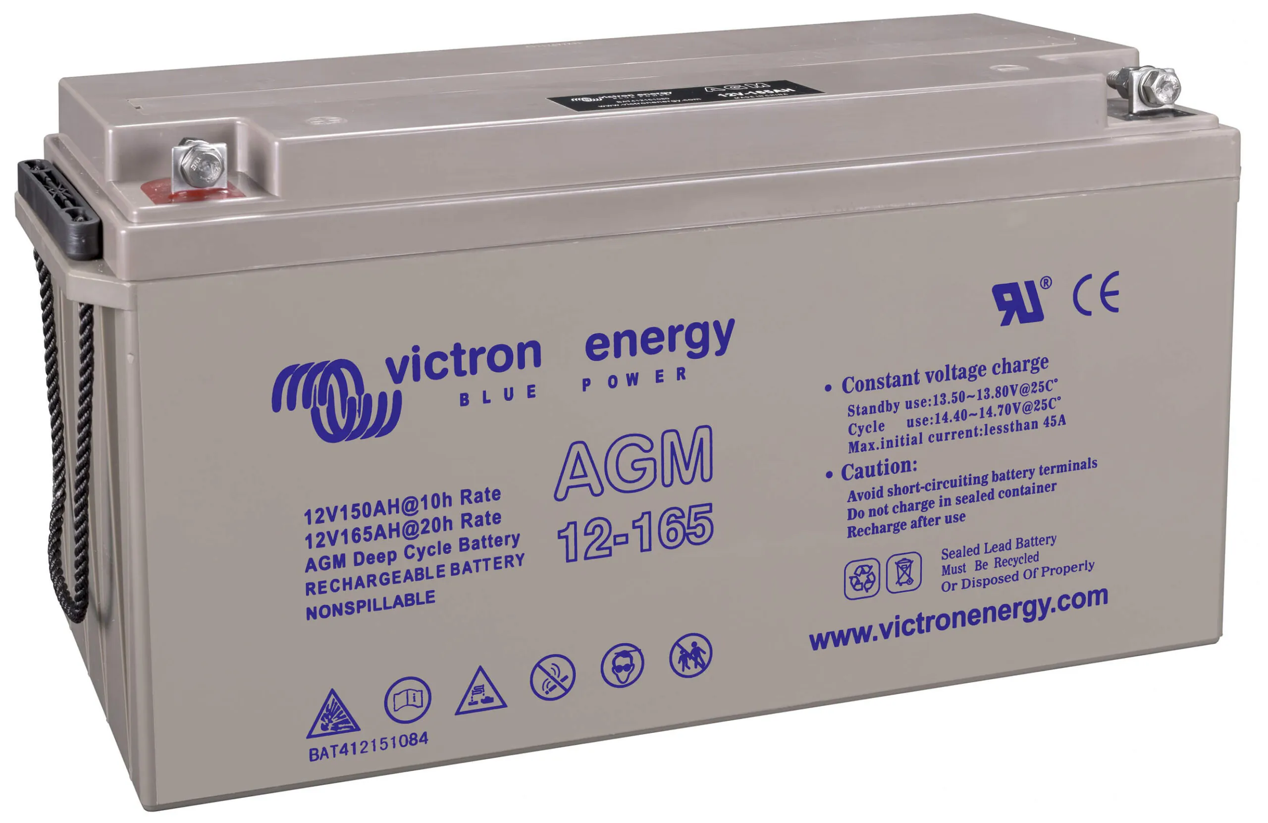 Victron Energy 12V 165Ah AGM Deep Cycle Batt. BAT412151084