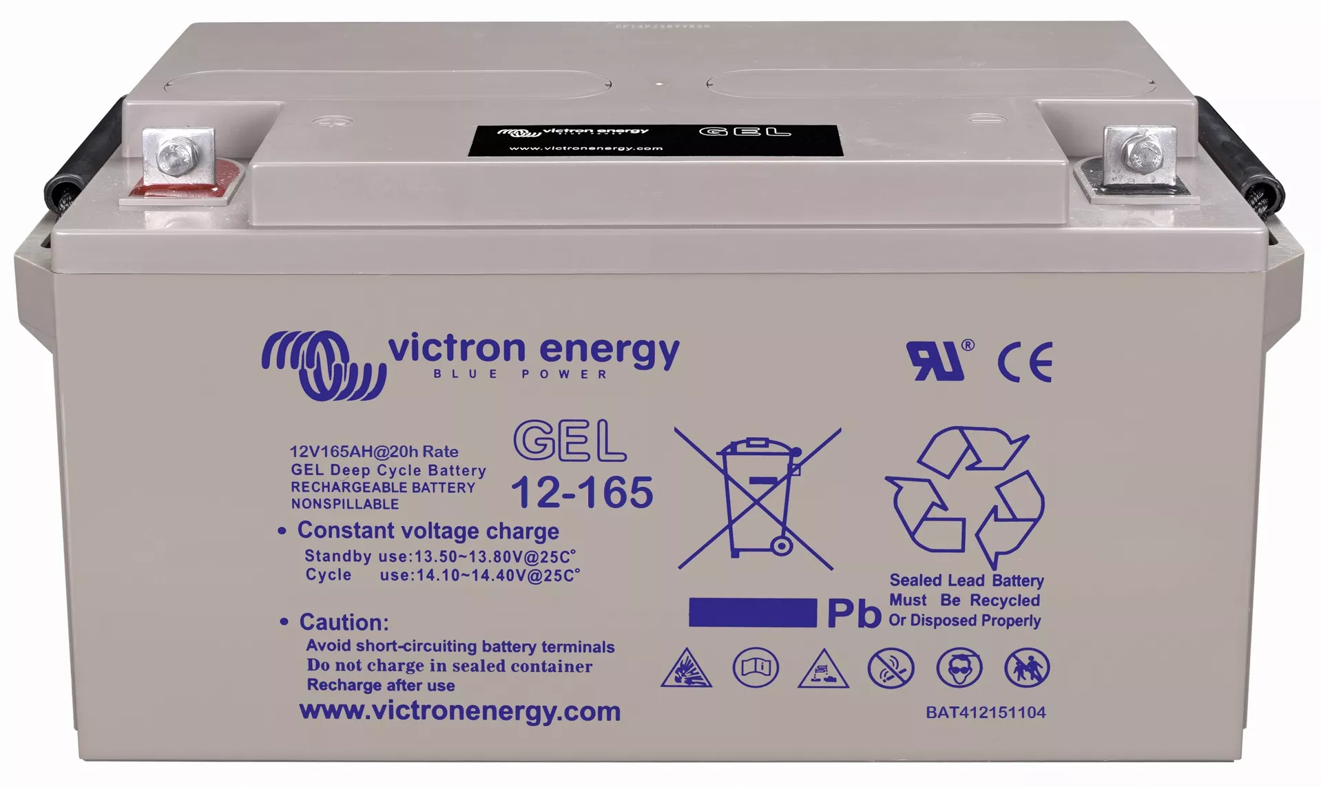 Victron Energy 12V 165Ah Gel Deep Cycle Battery BAT412151104