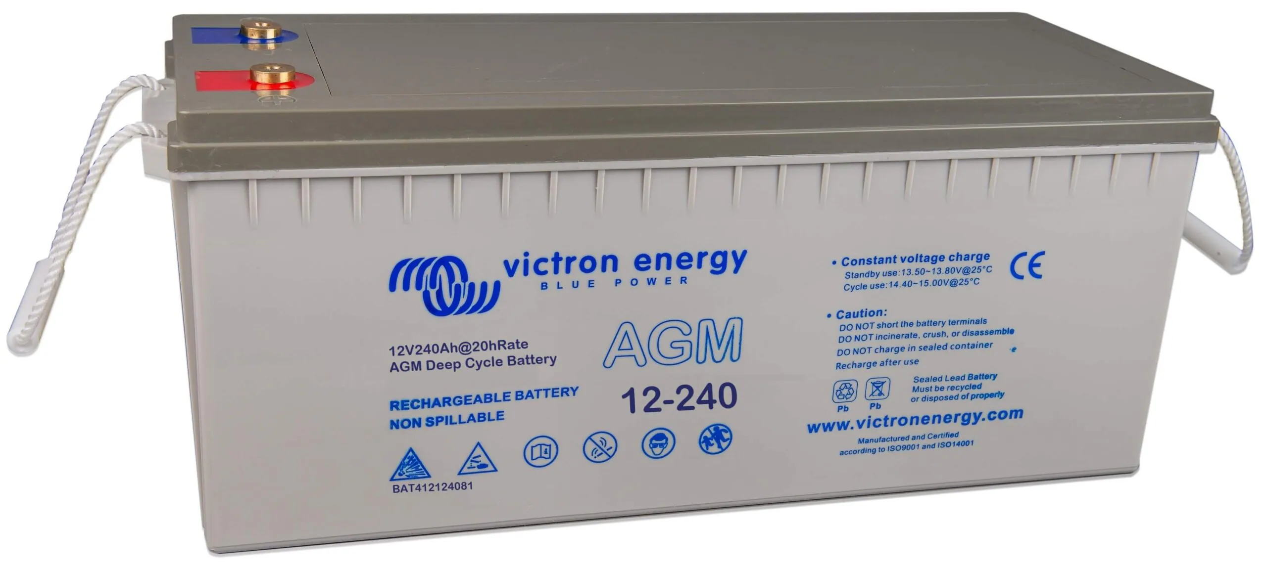 Victron Energy 12V 240Ah AGM Deep Cycle Batt. (M8) BAT412124081