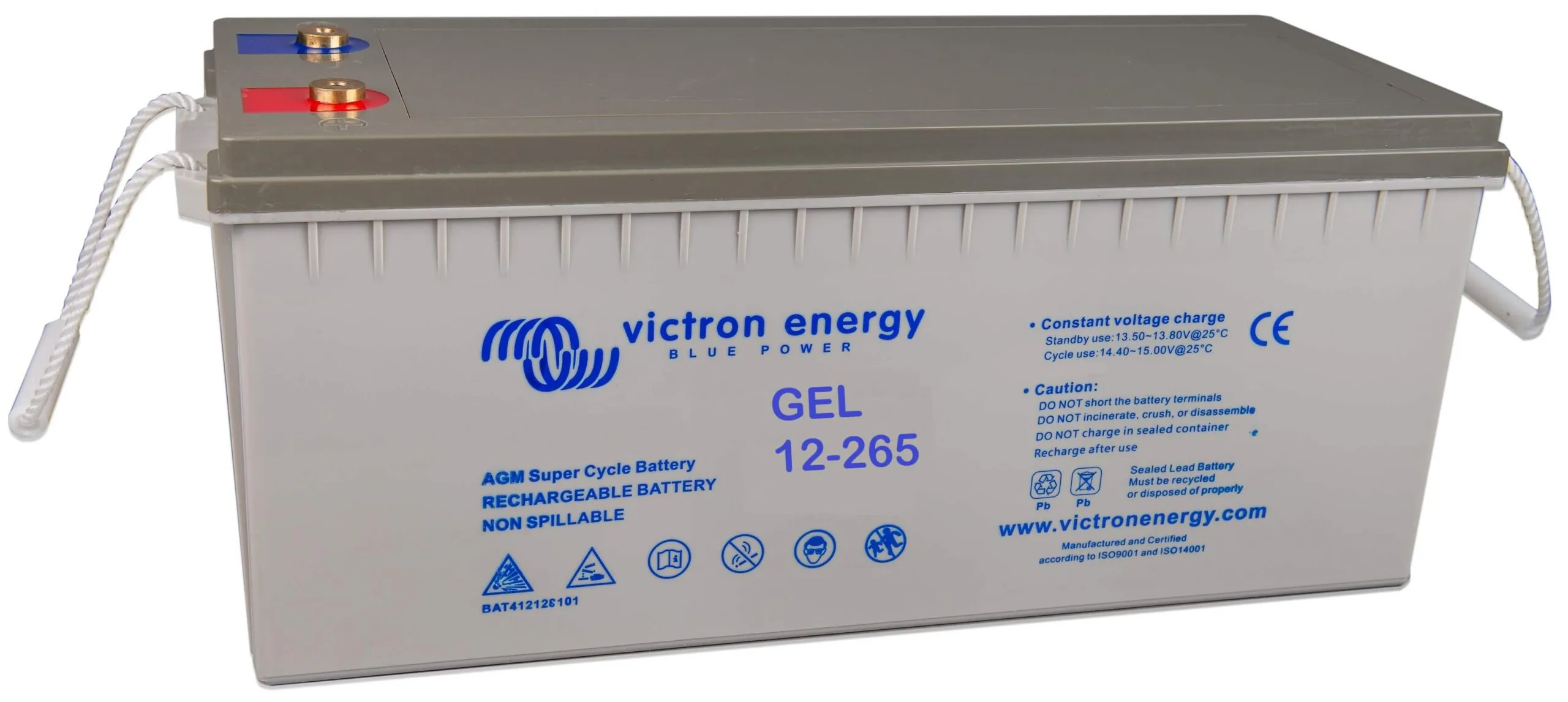 Victron Energy 12V/265Ah Gel Deep Cycle Batt. (M8) BAT412126101