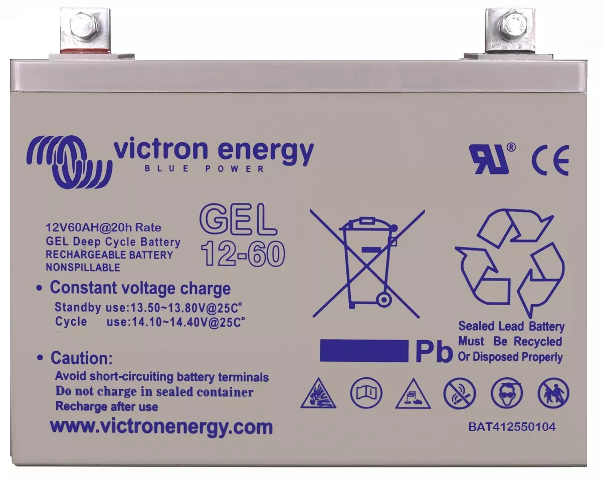 Victron Energy 12V 60Ah Gel Deep Cycle Battery BAT412550104