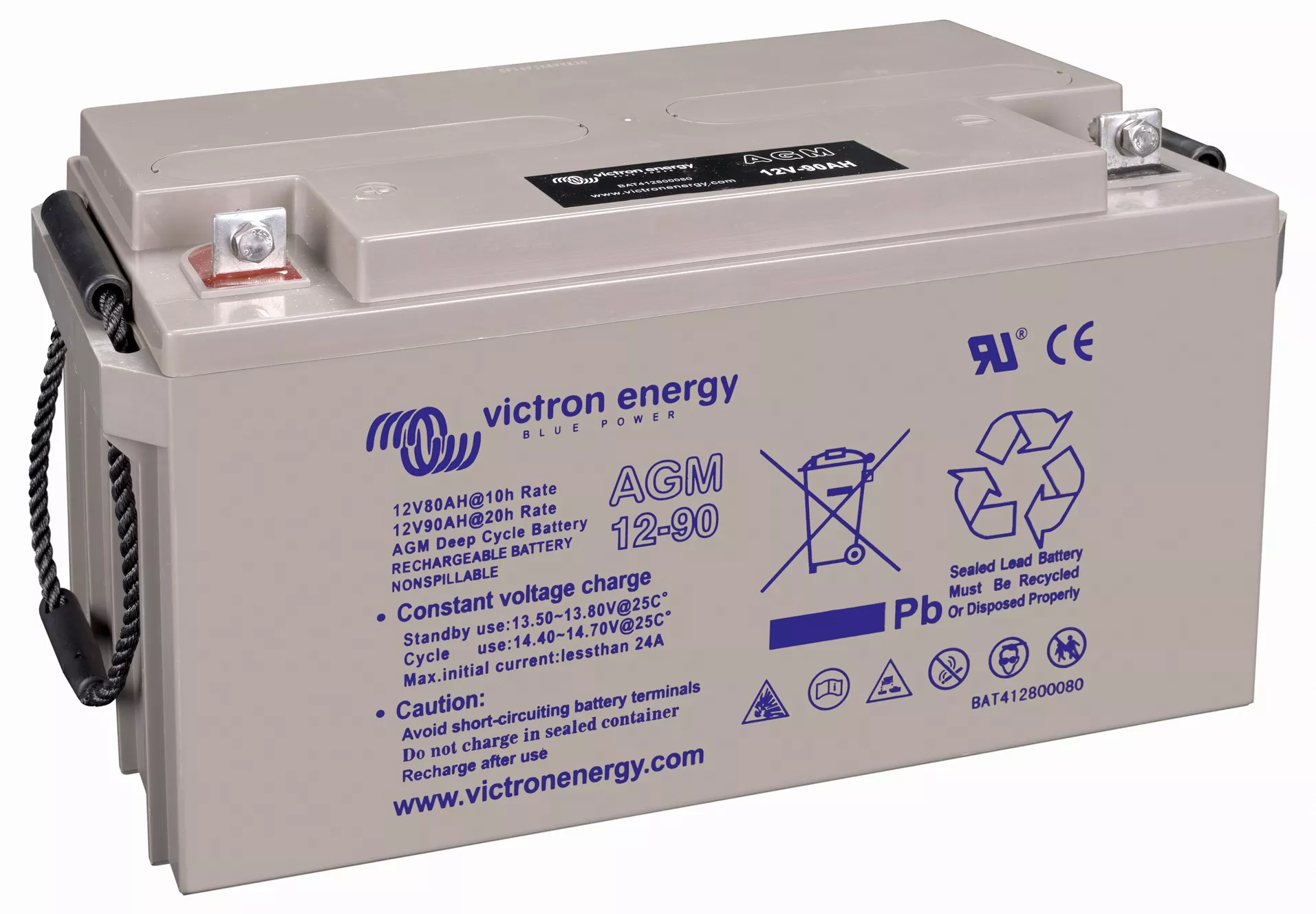 Victron Energy 12V/90Ah AGM Deep Cycle Batt. BAT412800084