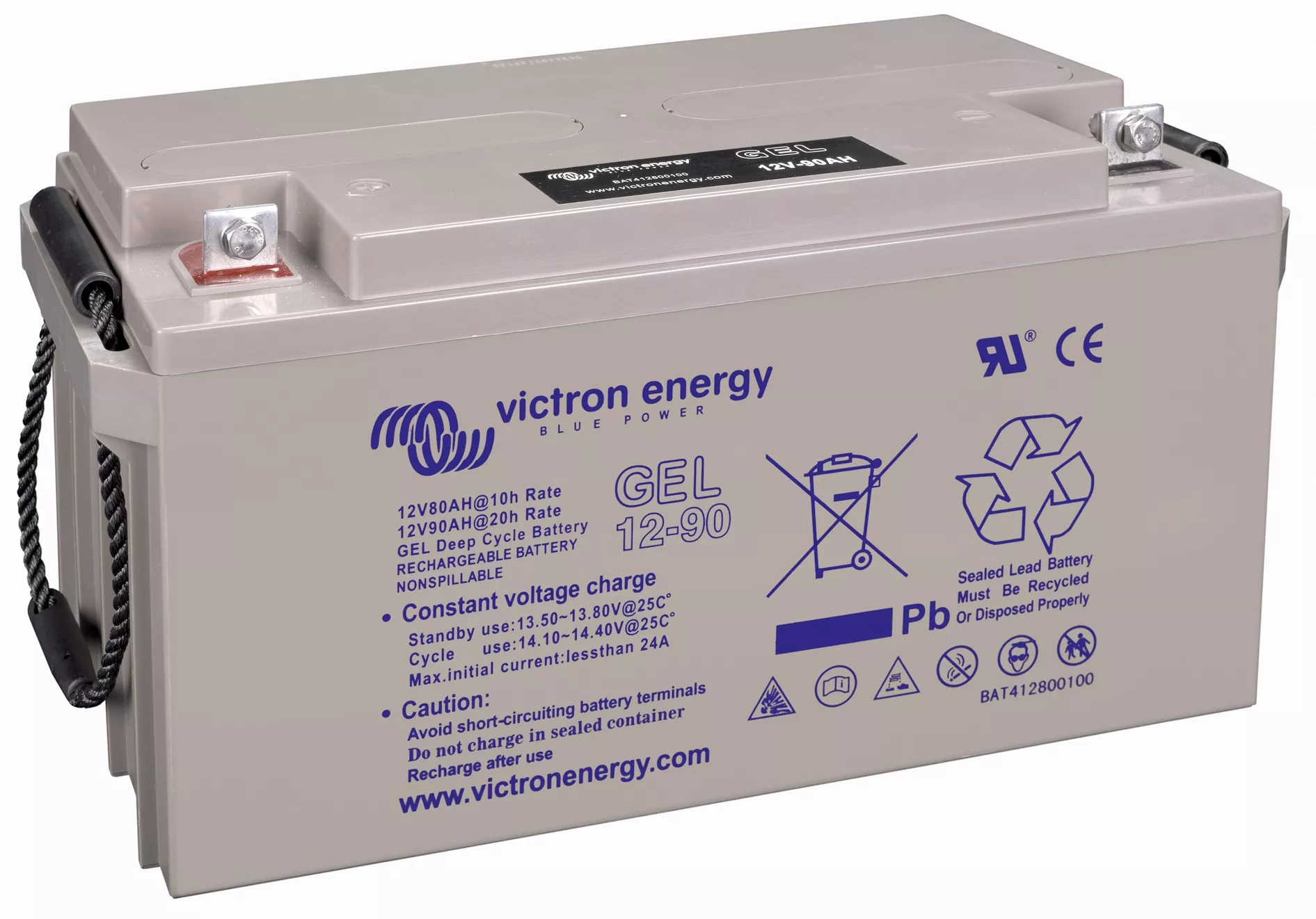Victron Energy 12V 90Ah Gel Deep Cycle Battery BAT412800104