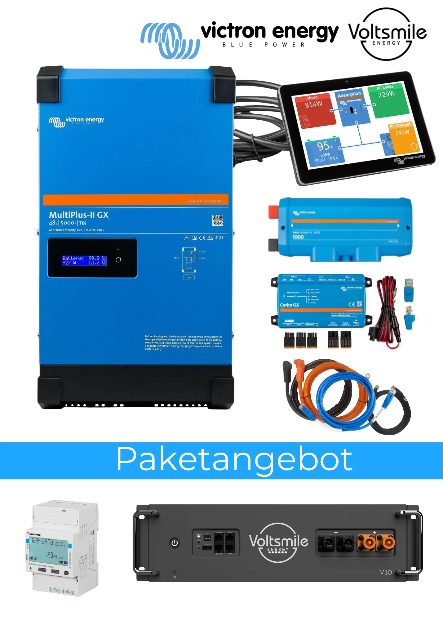 Victron Einstiegs Solarspeicher 48V_3kVA