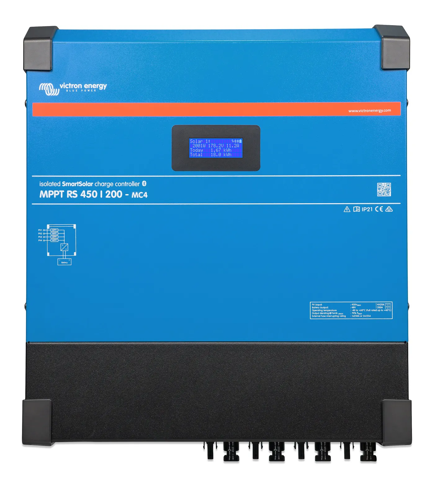 Victron Energy SmartSolar MPPT RS 450/200-MC4 SCC145120512