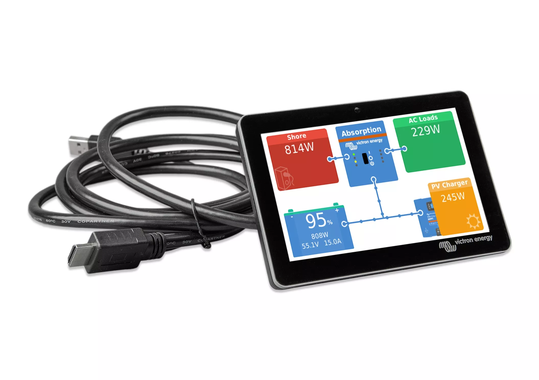 Victron Energy Touch 50 Display für Cerbo GX BPP900455050